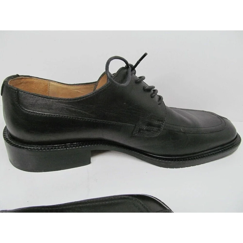 Coach Malone Mens Black Leather Split Toe Derbys Size US 8 D Made In Italy